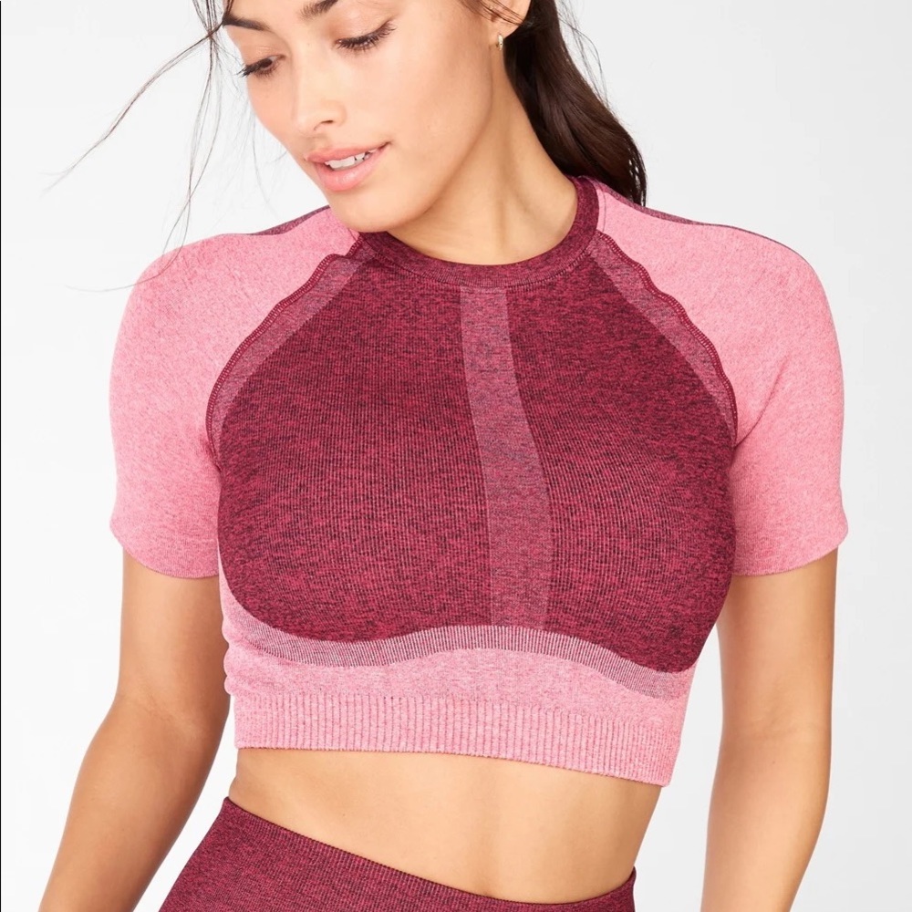 NWT Fabletics Helena Seamless Crop Top size X-Large